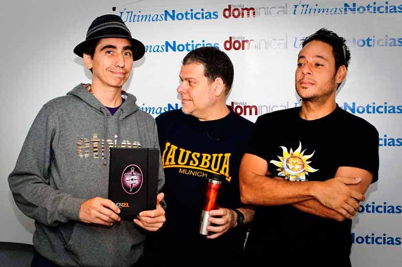 Desorden Público, die vielleicht älteste und
                    beste LatinSka Band aus Caracas, Venezuela - Caplis
                    mit Lausbua T-Shirt